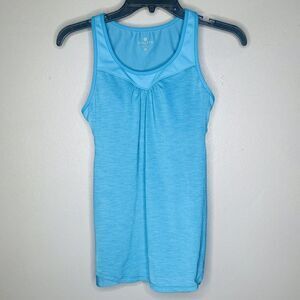 ATHLETA Supercharged Shelf Bra Mesh Tank Top XS Women’s new Turquoise Blue